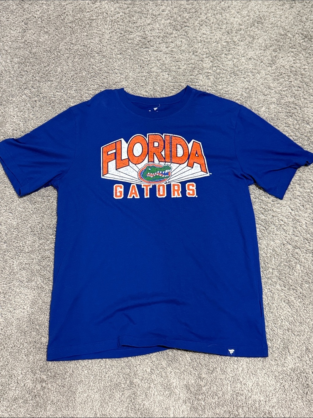 Fanatics Royal Blue Crew Neck Tee with White Logo